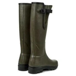 Le Chameau Mens Vierzon Jersey Lined Wellies Rain Boots - Vert Chameau -Shoe Sales Shop LeChameau Vierzon VertCham 3 22