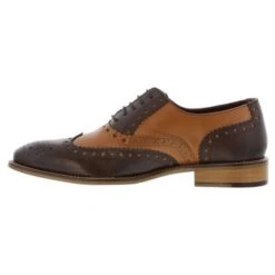 London Brogues Mens Gatsby Shoes - Tan Brown 14 London Brogues Mens Gatsby Shoes - Tan Brown -Shoe Sales Shop LondonB Gatsby TanBrownLeather03 7