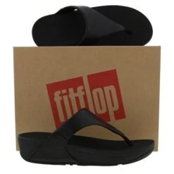 FitFlop Womens Lulu Toe Post Leather Flip Flop Sandals - Black 14 FitFlop Womens Lulu Toe Post Leather Flip Flop Sandals - Black -Shoe Sales Shop LuLuLthToePost Black PAIR559399