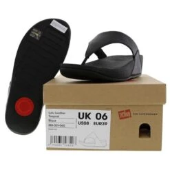 FitFlop Womens Lulu Toe Post Leather Flip Flop Sandals - Black 15 FitFlop Womens Lulu Toe Post Leather Flip Flop Sandals - Black -Shoe Sales Shop LuLuLthToePost Black SOLE559400