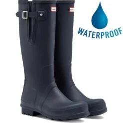 Hunter Mens Original Side Adjustable Boots - Navy