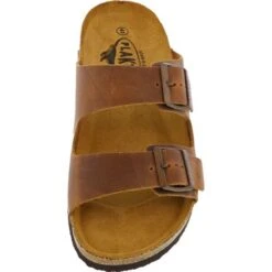 Plakton Mens Seth Malaga Adjustable Slide Sandals - Tan -Shoe Sales Shop Malaga 175857 ROBLE225X B855646