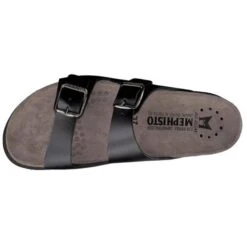Mephisto Womens Harmony 2 Strap Adjustable Sandals - Black -Shoe Sales Shop Mephisto Harmony Black 4 6
