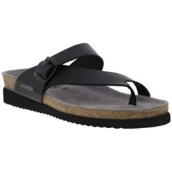 Mephisto Womens Helen Toe Post Sandals - Black -Shoe Sales Shop Mephisto Helen Black Main 5