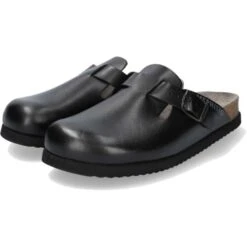 Mephisto Mens Nathan Sandyl Leather Clog - Black -Shoe Sales Shop Mephisto Nathan BlkSmooth 4 8