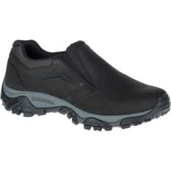 Merrell Mens Moab Adventure Moc Slip On Shoes - Black -Shoe Sales Shop Merrell MOABAdventureMoc Black 7 31