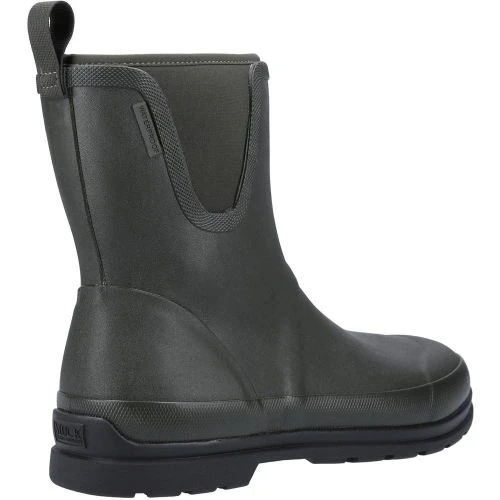 Muck Boots Mens Muck Originals Pull On Mid Wellington Boots - Green 4 Muck Boots Mens Muck Originals Pull On Mid Wellington Boots - Green - Image 2