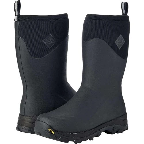 Muck Boots Mens Arctic Ice Mid Arctic Grip Waterproof Wellington Boots - Black 4 Muck Boots Mens Arctic Ice Mid Arctic Grip Waterproof Wellington Boots - Black - Image 3
