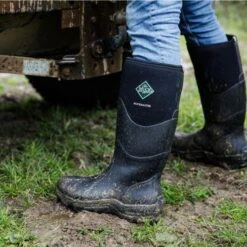 Muck Boots Mens Womens Muck Master Neoprene Wellies Rain Boots - Black -Shoe Sales Shop MuckBoots MuckMasterTall Black 8 32