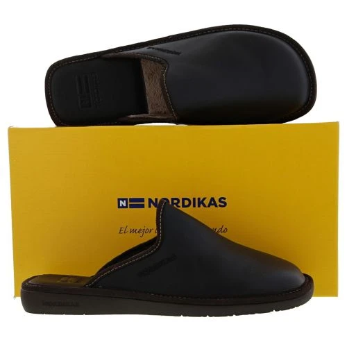 Nordikas Mens Norwood 131 Slippers - Ohio Dublin Black 5 Nordikas Mens Norwood 131 Slippers - Ohio Dublin Black - Image 3