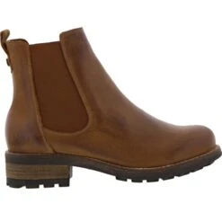 Oak & Hyde Womens Bridge Chelsea Boots - Cognac -Shoe Sales Shop OaH BridgeChelsea Cognac SIDE 13