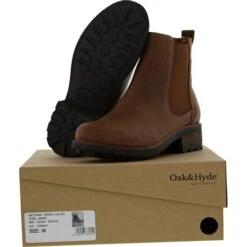 Oak & Hyde Womens Bridge Chelsea Boots - Cognac -Shoe Sales Shop OaH BridgeChelsea Cognac SOLE 13