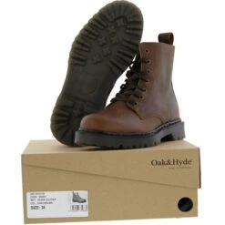 Oak & Hyde Womens Brixton 7 Boots - Brown 15 Oak & Hyde Womens Brixton 7 Boots - Brown -Shoe Sales Shop OaH Brixton DarkBrown SOLE 6