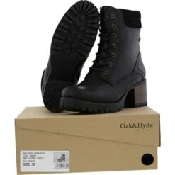 Oak & Hyde Womens Kensington Boots - Black -Shoe Sales Shop OaH Kensington Black SOLE 6