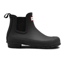 Hunter Womens Original Chelsea Short Wellies Rain Boots - Black -Shoe Sales Shop OriginalChelsea AllBlack 1553038