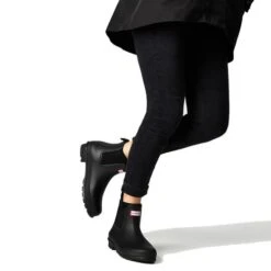 Hunter Womens Original Chelsea Short Wellies Rain Boots - Black -Shoe Sales Shop OriginalChelsea AllBlack 3553034