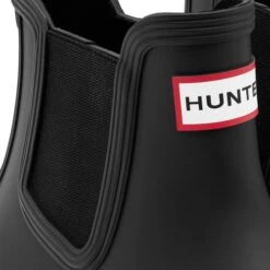 Hunter Womens Original Chelsea Short Wellies Rain Boots - Black -Shoe Sales Shop OriginalChelsea AllBlack 6553037