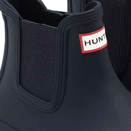 Hunter Womens Original Chelsea Short Wellies Rain Boots - Navy 7 Hunter Womens Original Chelsea Short Wellies Rain Boots - Navy - Image 5