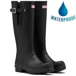 Hunter Mens Original Side Adjustable Boots - Black
