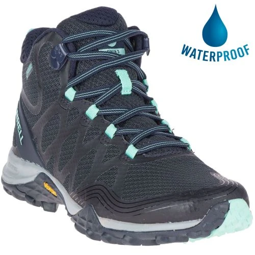 Merrell Womens Siren 3 Mid GTX Waterproof Boots - Navy Dragonfly 3 Merrell Womens Siren 3 Mid GTX Waterproof Boots - Navy Dragonfly