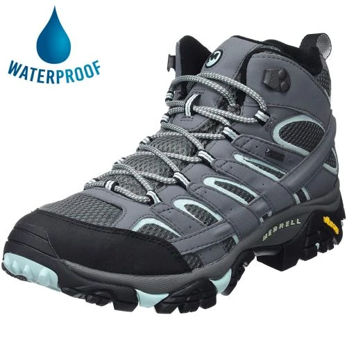 Merrell Womens Moab 2 Mid GTX Waterproof Walking Boots - Sedona Sage 3 Merrell Womens Moab 2 Mid GTX Waterproof Walking Boots - Sedona Sage