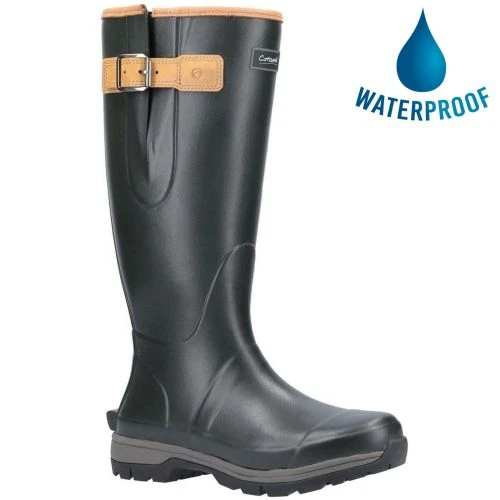 Cotswold Mens Womens Stratus Neoprene Wellington Boots - Green 3 Cotswold Mens Womens Stratus Neoprene Wellington Boots - Green