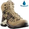 Salomon Mens Quest 4 GTX Waterproof Walking Hiking Boots - Kelp Wren Bleached Sand -Shoe Sales Shop PS2968 2 11