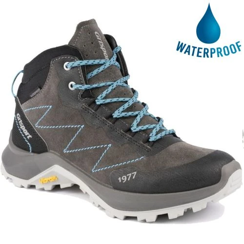 Grisport Womens Lady Terrain Waterproof Walking Boot - Grey Blue 3 Grisport Womens Lady Terrain Waterproof Walking Boot - Grey Blue
