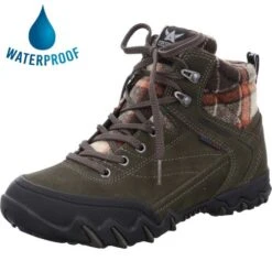 Allrounder By Mephisto Womens Nigata Tex Waterproof Walking Boots - Loden Olive