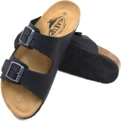 Plakton Womens Malaga Adjustable Slide Sandals - Black -Shoe Sales Shop Plakton Malaga 180010 Black 4 7