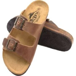 Plakton Womens Malaga Adjustable Slide Sandals - Roble Tan -Shoe Sales Shop Plakton Malaga 180010 Tan 4 7