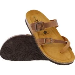 Plakton Womens Savannah Strappy Toe Post Sandals - Tan Brown 9 Plakton Womens Savannah Strappy Toe Post Sandals - Tan Brown -Shoe Sales Shop Plakton Savannah 181032 ROBLE A 7