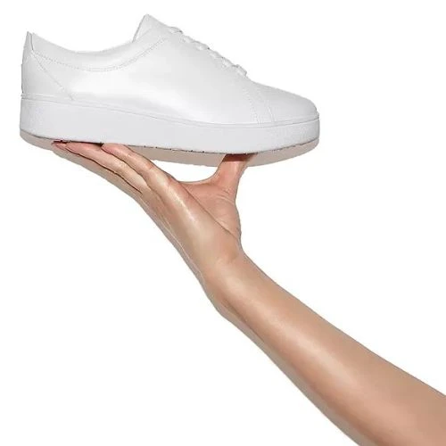 Fitflop Womens Rally Sneaker Trainers - Urban White 6 Fitflop Womens Rally Sneaker Trainers - Urban White - Image 4