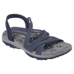 Skechers Womens Reggae Slim Turn It Up Sandals - Navy -Shoe Sales Shop ReggaeSlimTurnItUp Navy 5847259
