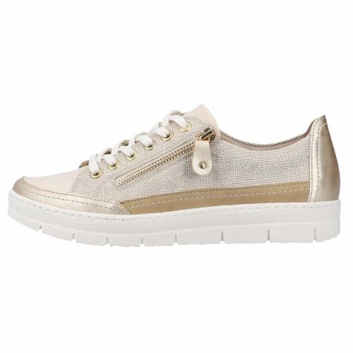 Remonte Womens D5826 Shoes Trainers - Light Gold Sand 4 Remonte Womens D5826 Shoes Trainers - Light Gold Sand - Image 2