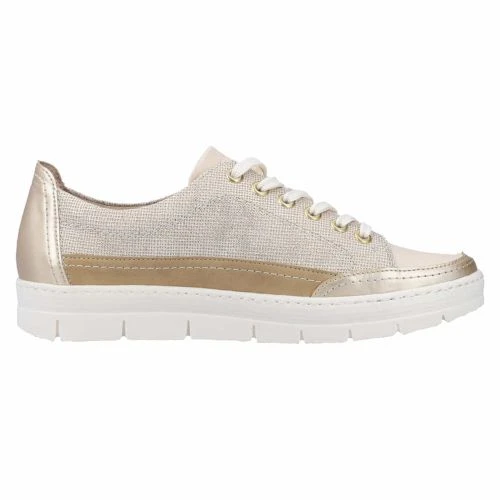 Remonte Womens D5826 Shoes Trainers - Light Gold Sand 5 Remonte Womens D5826 Shoes Trainers - Light Gold Sand - Image 3