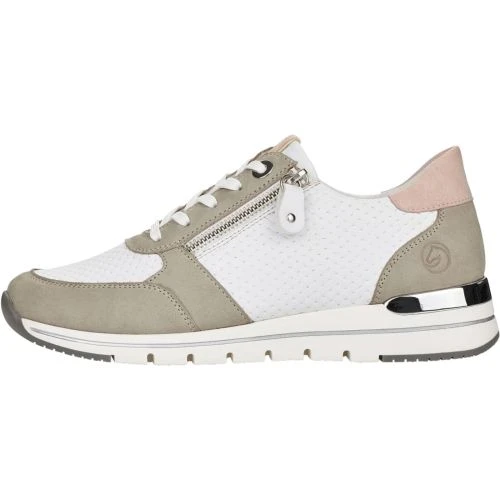 Remonte Womens R6706-80 Trainers - White Green Pink 7 Remonte Womens R6706-80 Trainers - White Green Pink - Image 5