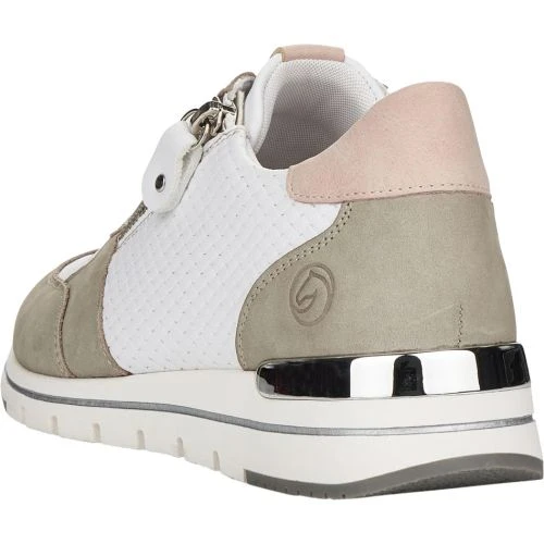 Remonte Womens R6706-80 Trainers - White Green Pink 9 Remonte Womens R6706-80 Trainers - White Green Pink - Image 7