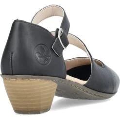 Rieker Womens 41780-00 Court Shoes - Black Black -Shoe Sales Shop Rieker 41780 00 Black 3 6