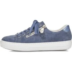 Rieker Womens L59L1 Shoes - Light Blue Sky -Shoe Sales Shop Rieker L59L1 10 Blue 5 13