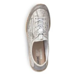 Rieker Womens N42K6 Shoes - Grey Rose Metallic Silverflower -Shoe Sales Shop Rieker N42K6 Silver 4 13
