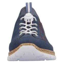 Rieker Womens N42T0 Slip On Shoe - Jeans Blue Marine Light Blue -Shoe Sales Shop Rieker N42T0 14 Blue 6 6