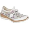 Rieker Womens N42V1 Shoes - Off White Floral 1 Rieker Womens N42V1 Shoes - Off White Floral -Shoe Sales Shop Rieker N42V1 90 Multi 1 6