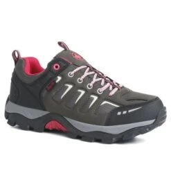 Rieker Womens Water Resistant Walking Shoes - Grey