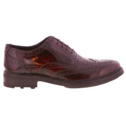 Roamers Mens Ted Country Brogues Oxford Shoes - Oxblood -Shoe Sales Shop Roamers M179BD Oxblood01 7