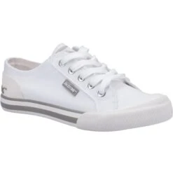 Rocket Dog Womens Jazzin Trainers - White Grey