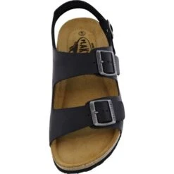 Plakton Mens Saul Malaga Adjustable Slide Sandals - Black -Shoe Sales Shop SaulMalaga 175113 NEGRO B855846