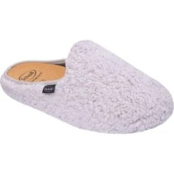 Scholl Womens Maddy Slippers - Light Grey