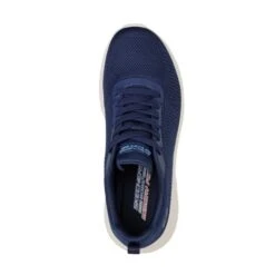 Skechers Womens Bobs Squad Chaos Face Off WIDE FIT Trainers - Navy -Shoe Sales Shop Skechers 117209W Nvy 3 8