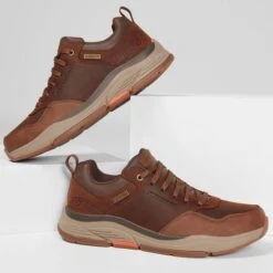 Skechers Mens Benago Hombre Waterproof Shoe - Dark Brown -Shoe Sales Shop Skechers BenagoHombr DarkBrown 2 20